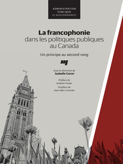 Title details for La francophonie dans les politiques publiques au Canada by Isabelle Caron - Available